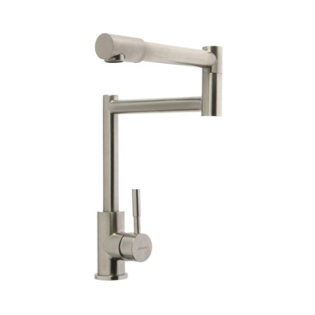 ACCOONA A44090 kitchen mixer, single -leaf, folding spout, stainless steel, chrome-1