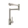 ACCOONA A44090 kitchen mixer, single -leaf, folding spout, stainless steel, chrome