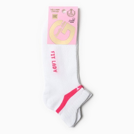 Women's socks, white color, size 23-25-2
