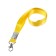 Baiga tape, 15 mm x 80 cm, with a metal carbine, yellow