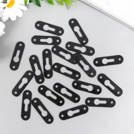 Loop for the picture, photo frames metal (set 20 pcs) black 3.9x1.2 cm-1