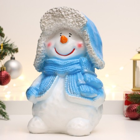 New Year's piggy bank "Snowman" 26x17cm-1