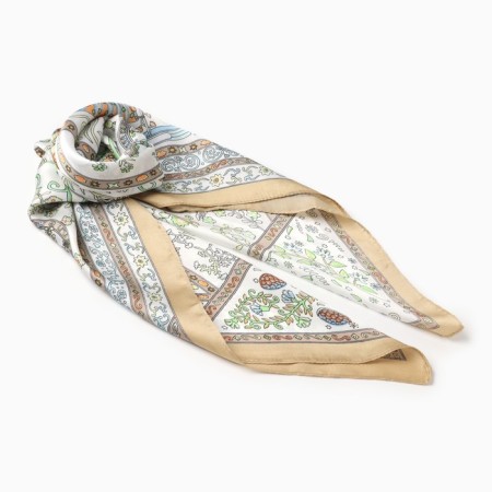 Women's scarf minku rr 70*70 cm, col. Directly green