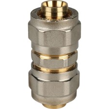 Connecting coupling stout SFS-0005-000020, D = 20 x 20 mm, for metal-plast. pipes, screw