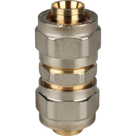 Connecting coupling stout SFS-0005-000020, D = 20 x 20 mm, for metal-plast. pipes, screw