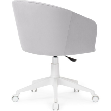 Computer chair thibault plastic/velor, white/gray 60x60x81 cm-3