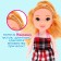 Doll "Natasha" in a dress, with an accessory, mix
