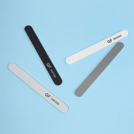 Files - emery, abrasiveness 100/180, 180/200, 200/240, 18 cm, 4 pcs, black/gray/white color-3