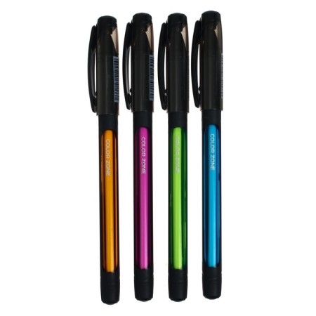 Ballpoint handle Berlingo Color Zone Stick 0.7mm, blue, gaping body MIX 285411-1