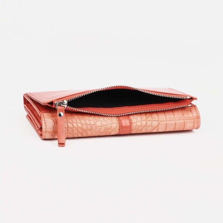 Women's wallet on magnets, pink color-2
