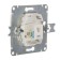 Telephone socket "Glossa" Sche GSL000181T, RJ 11, single, hidden, white color