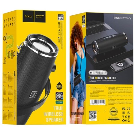 Portable column Hoco BS40, 14 W, Tue 5.0, 2400 mAh, black-3
