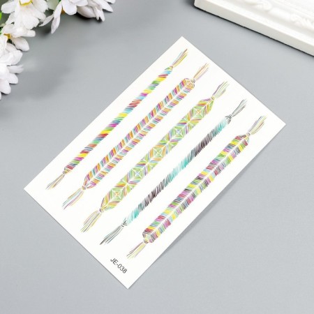 Tattoo on the body color "Macrame bracelets" 12x7.5 cm-1