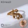 Ring "ring" chameleon, color black gold, dimensionless