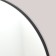 Wall mirror "Black Rubin", in the oval case, 110x45 cm