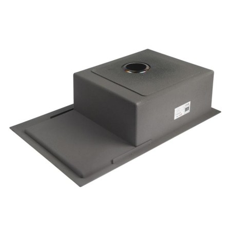 Kitchen sink Aflorn AF97851F-L, Sredal, Left, S = 3.0 and 0.8 mm, 78x51x22 cm, siphon, graphite-3