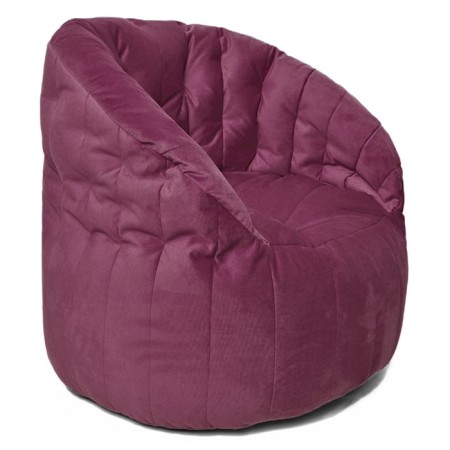 Chelsea chair, size 85x85 cm, velor fabric, pink color-1