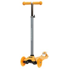 Graffiti Baby Scooter, Light wheels PU 120/70 mm, ABEC 7, Orange color