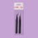 A set of tweezers for eyelash extensions, 2 pcs, 12.5 cm, black color