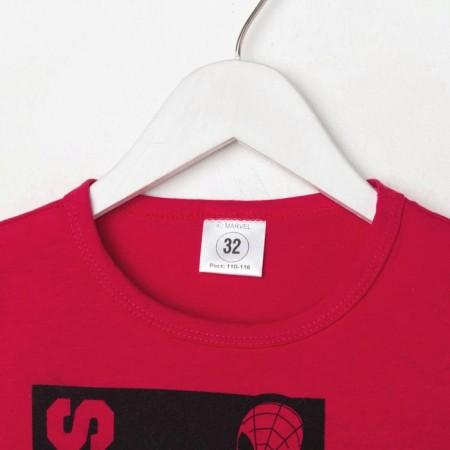 Marvel T-shirt "Spider Man", height 110-116 (32), raspberry color-4
