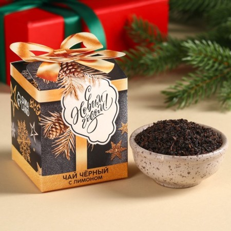 New Year! Black tea "Happy New Year" taste: lemon, 50 g.-1