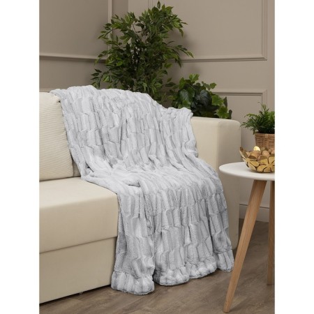 Buenas noches blanket, size 220x240 cm, gray color