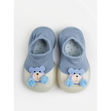 Boots-knees children's FIRST STEP Pure Toys with a breathing sole, size 24, color blue-3