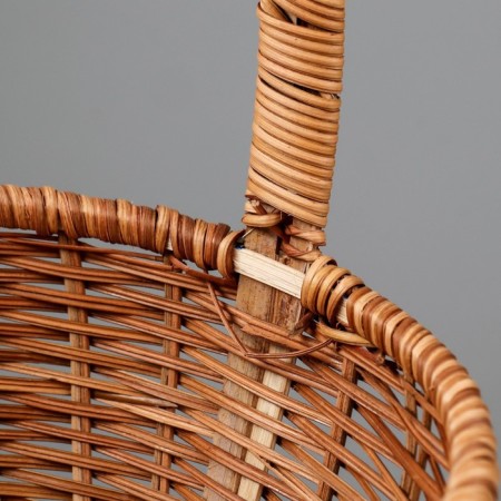 Wicker basket, 34 × 27 × 13/39 cm, vine, corn-3