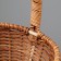 Wicker basket, 34 × 27 × 13/39 cm, vine, corn