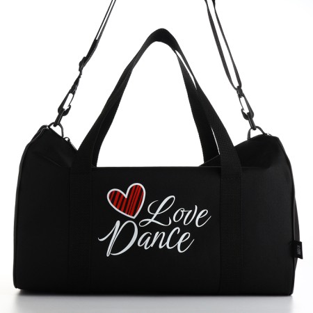 Female sports bag, textura, small size, black color-4
