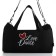 Female sports bag, textura, small size, black color