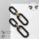 Earrings hanging “chain” ovala, 3 links, golden-black color, 7 cm