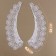 Collar sewing, guipyur, 22 × 6.5 cm, white color