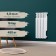 Tropic 500x80 mm radiator aluminum, 4 sections