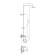 Shower system Rush ST4235-30, tropical shower, hand watering can, rotary spout, chrome