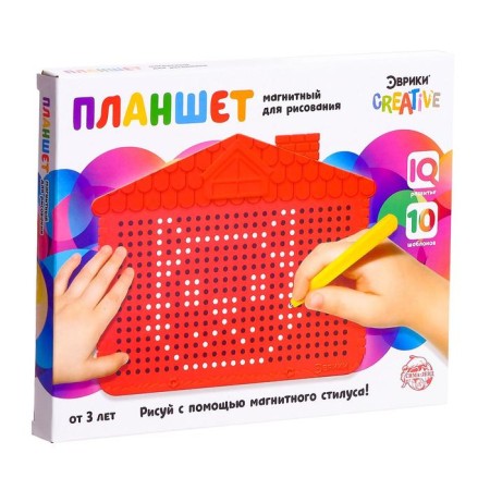 The training tablet "Magnetic drawing", the color is red, 375 holes-6