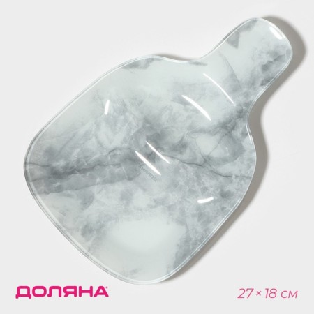 Menzhitsa Dolyana "Marble White", 2 sections, 27 × 18 × 2 cm, color gray color