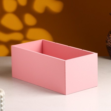 Wooden Kashpo "Hellas Big, Pack", 25 × 12.5 × 10 cm Pink coral-1