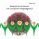 Decorative fence, 32.5 × 225 cm, 5 sections, plastic, white flower "Chamomile"
