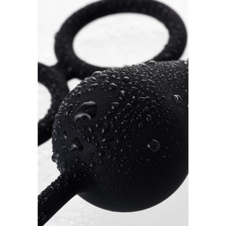 Anal plug with the erection ring Erotist, silicone, black color-5