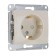SEG GLOSSA, 16 A, 250 V, built -in, with salary, curtains, iP20, beige, GSL000245