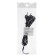 A network cord with a fork, 1.5 m, SHVVP 2 x 0.5 mm2, black