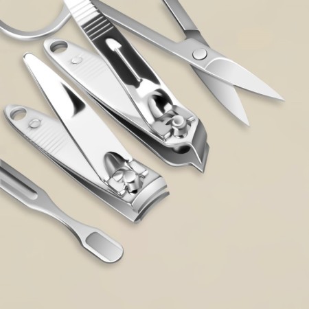 Manicure set, 7 items, in case, red color-4