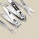 Manicure set, 7 items, in case, red color