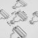 Basement for overalls, 37 mm, 10 pcs, silver color