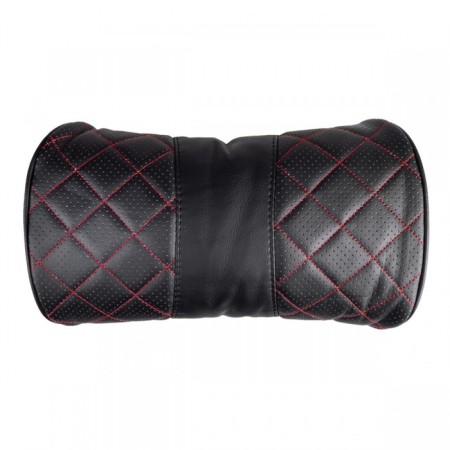 Pillow on the headrest Skyway, 33x18cm, artificial skin, black