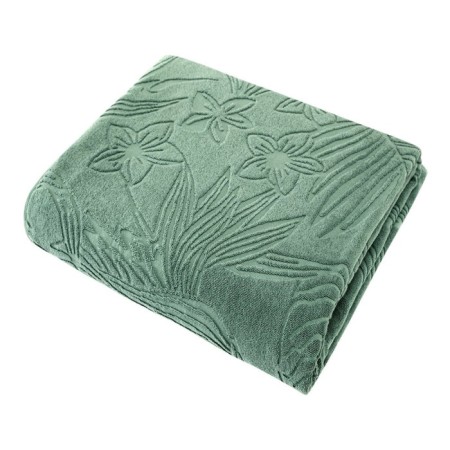 Bedspread, size 160x220 cm, green color-1
