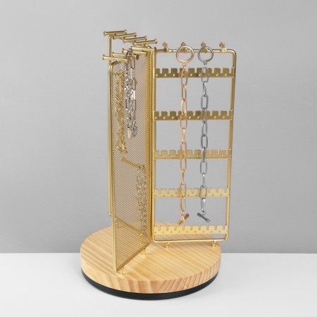 Starfish for jewelry Universal "3-third-party carousel" 18 × 18 × 30 cm, color gold-2