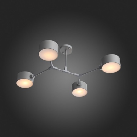 Ceiling EVOLUCE lamp. Sle183702-04. Gemento. 4x60 watts, E14, 68x71.5x32 cm, color gray color-4