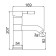 Comer for the Accoona A9090-2 sink, single-leaf, brass, chrome